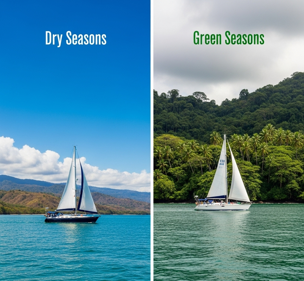  Seasonal weather differences in Costa Rica’s sailing conditions.