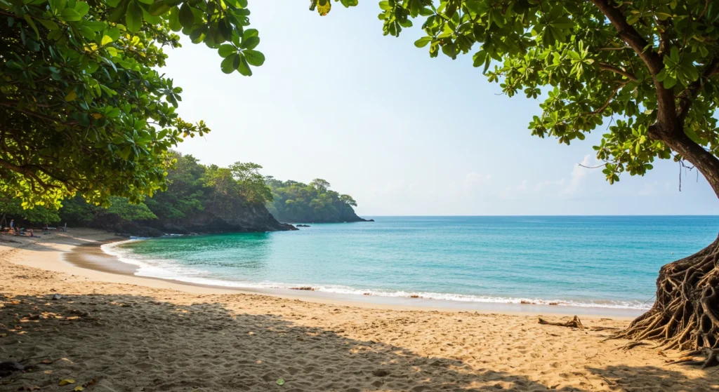 Costa Rica beautiful beaches with turquoise waters and golden sand