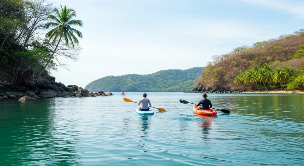Kayaking and paddleboarding in the Gulf of Papagayo, Costa Rica